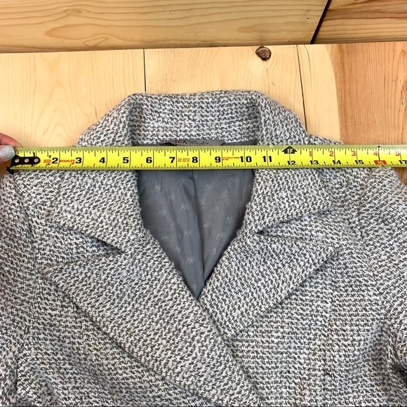 Tex by MaxAzria double breasted tweed button up blazer jacket S - Picture 13 of 16